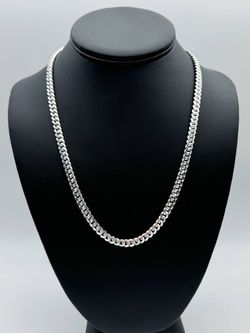 New Jewelry .925 sterling silver Cuban link chain necklace 20” 5.00mm