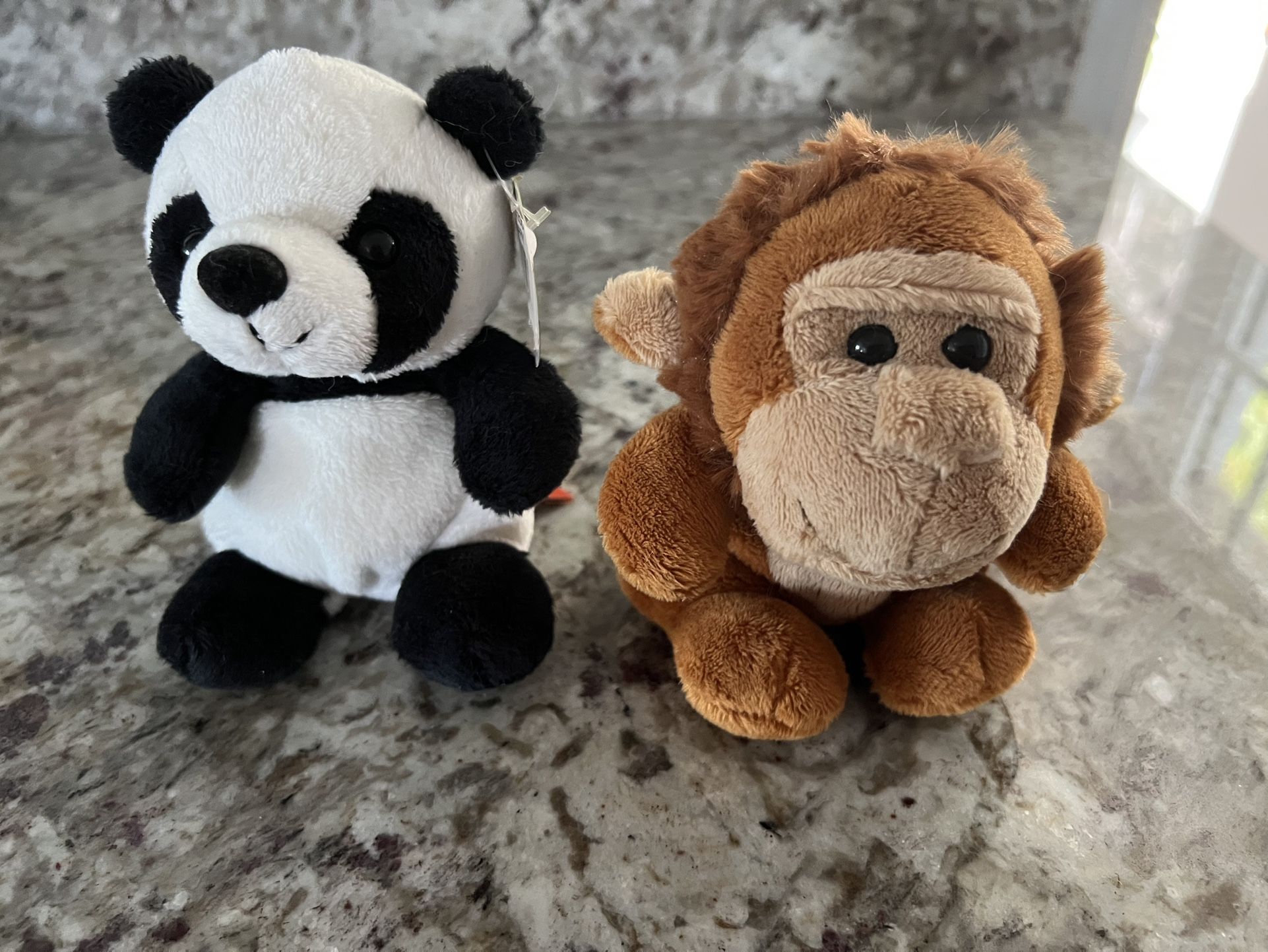 Panda And Monkey Plush Toy From San Diego Zoo