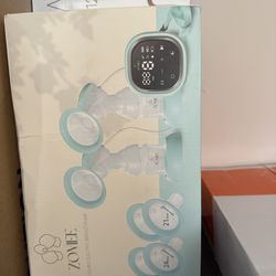 Zomee Z2 Double Electric Breast Pump – with Expression, Massage, and 2-Phase Modes - Hospital Grade Rechargeable, Portable, Hands Free Wearable Breast