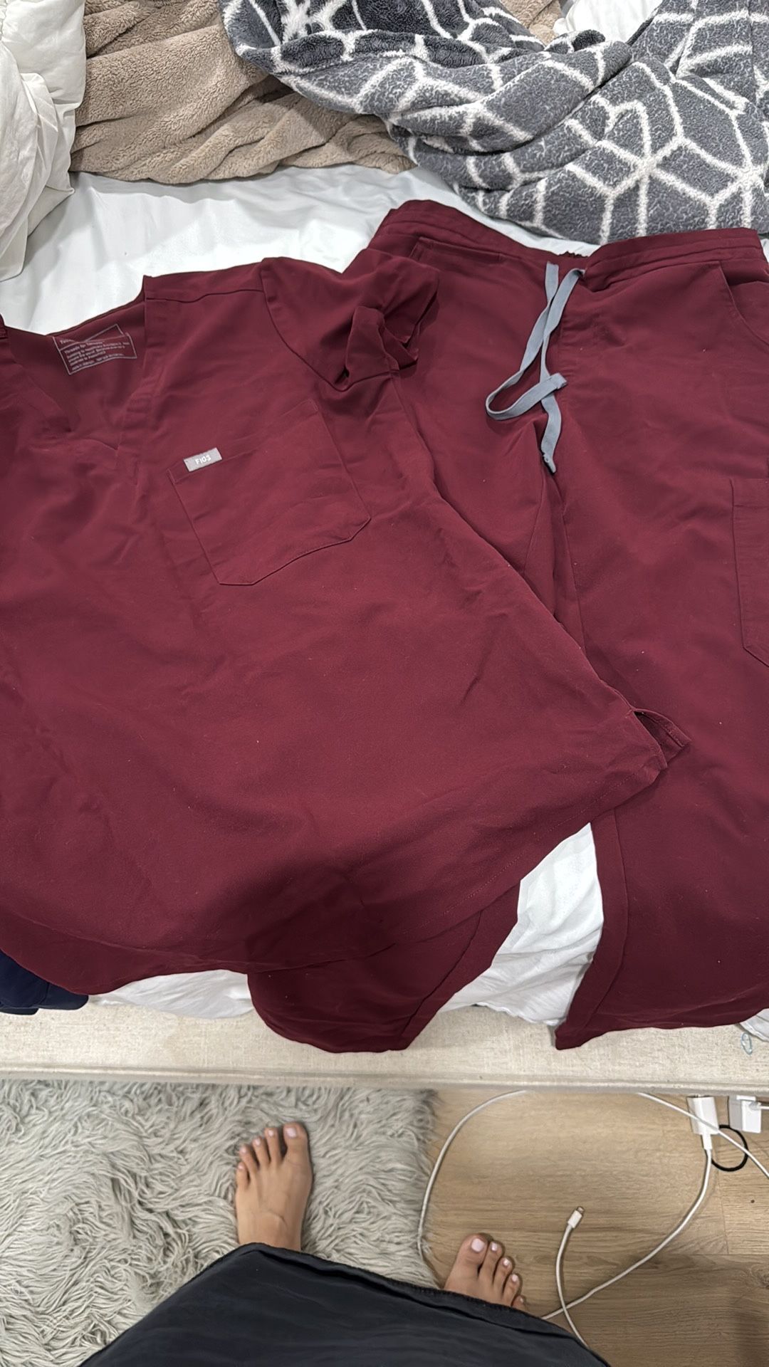 Burgundy Figs Scrubs