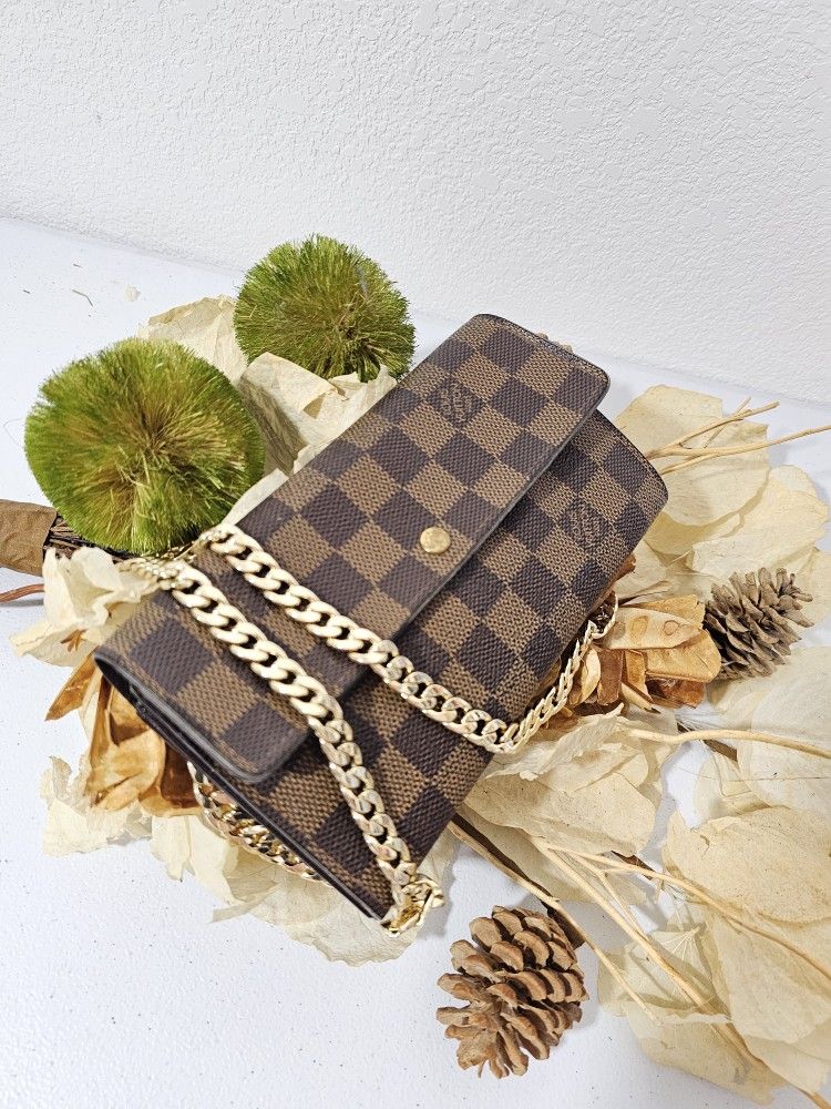 100% AUTHENTIC LOUIS VUITTON DAMIER EBENE WALLET