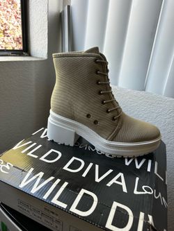 Wild Diva Taupe Boots (New)