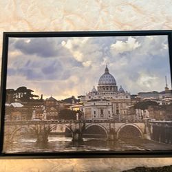 Beautiful framed print of Vatican City