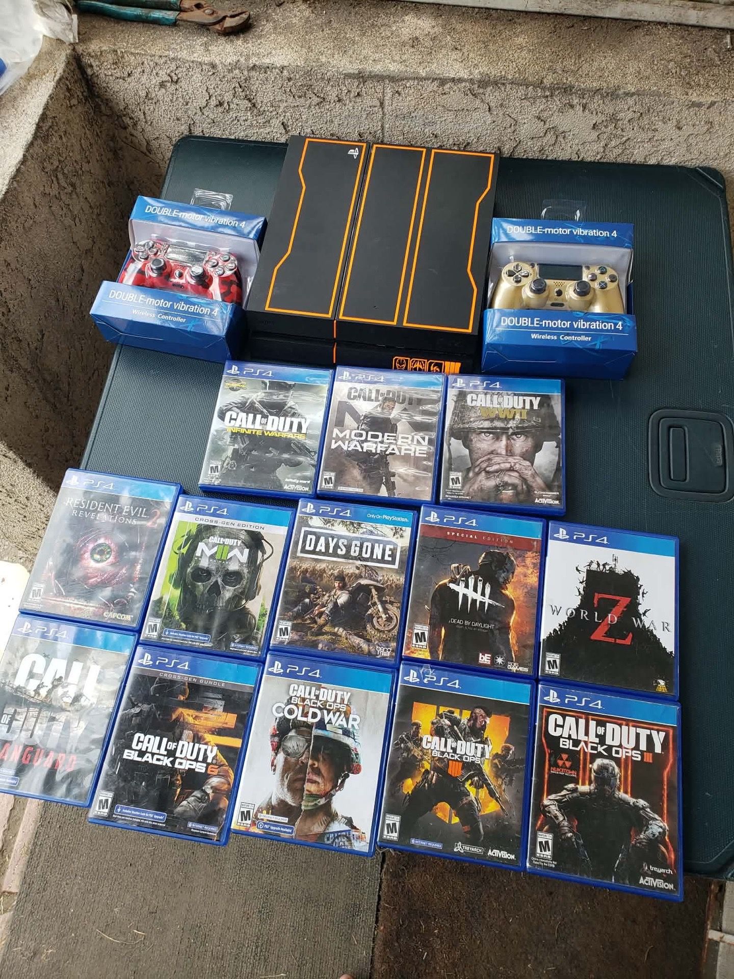 Call of duty Black Ops 3 4 5 6 & more zombies Call of duty Plus PS4 2017 Edition Plus Sealed stuff. $555! Or trade 75% & 50% cash all works 100%