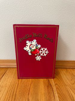 Jingle Bell Rock Musical Christmas Book Decor