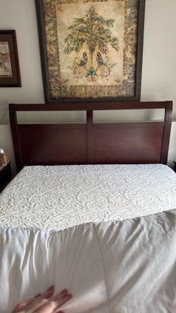 Queen, Bed Frame Mattress, And Boxspring