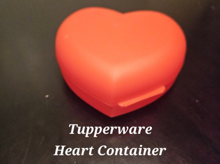 Tupperware Heart Shaped Container