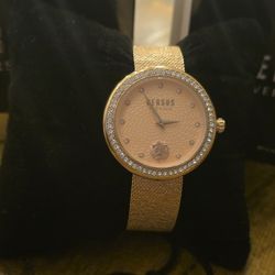 Versus Versace Rose Gold-Tone Bracelet Watch 35mm