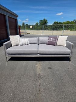 CB2 Ryker Grey sofa / Free Delivery