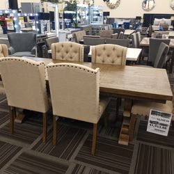 7pc Dining Table Set 