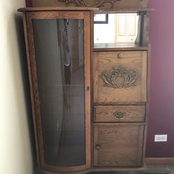 Antique Desk/Display Cabinet
