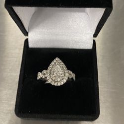 White Gold Diamond Ring 