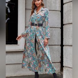 New elegant ladies long cardigan/abaya size M 