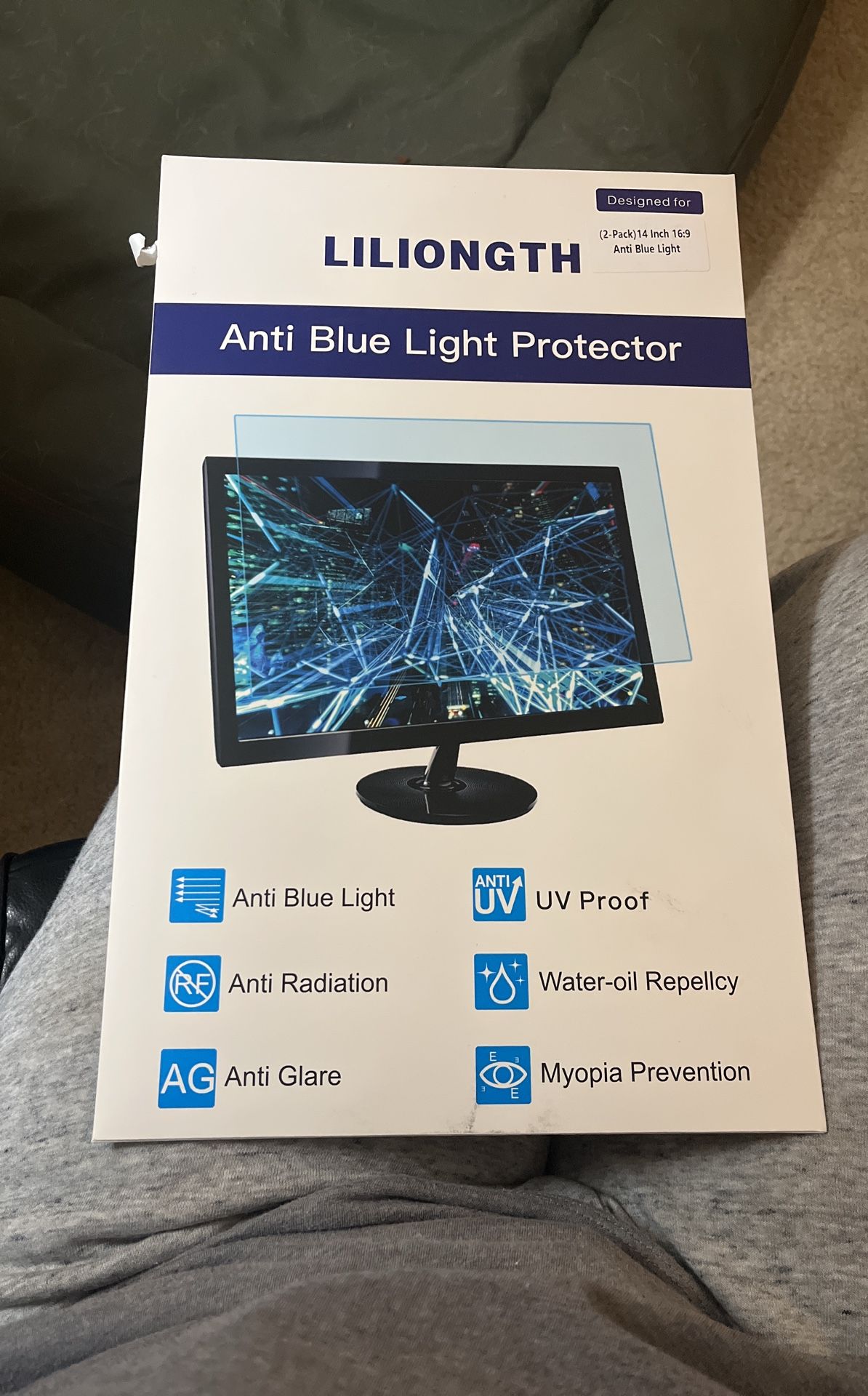 Laptop Anti Blue Light Protector (2 Pack) 14 Inch