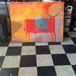 New Toro Rojo Painting Canvas