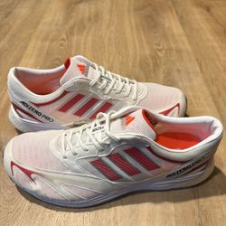 Adidas Adizero Pro DNA 1 BRAND NEW Runner White Red GX5081 Mens Size 12