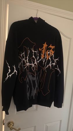 Revenge Knicks Lighting Logo Hoodie in Black