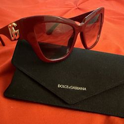 Authentic Red Dolce Gabbana Sunglasses 