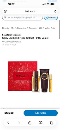 Ferragamo Spicy Leather 3-Piece Gift Set for men