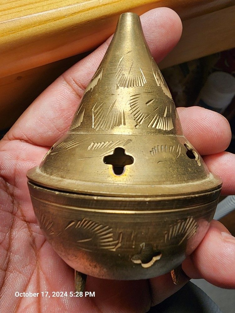 Brass Incense Container