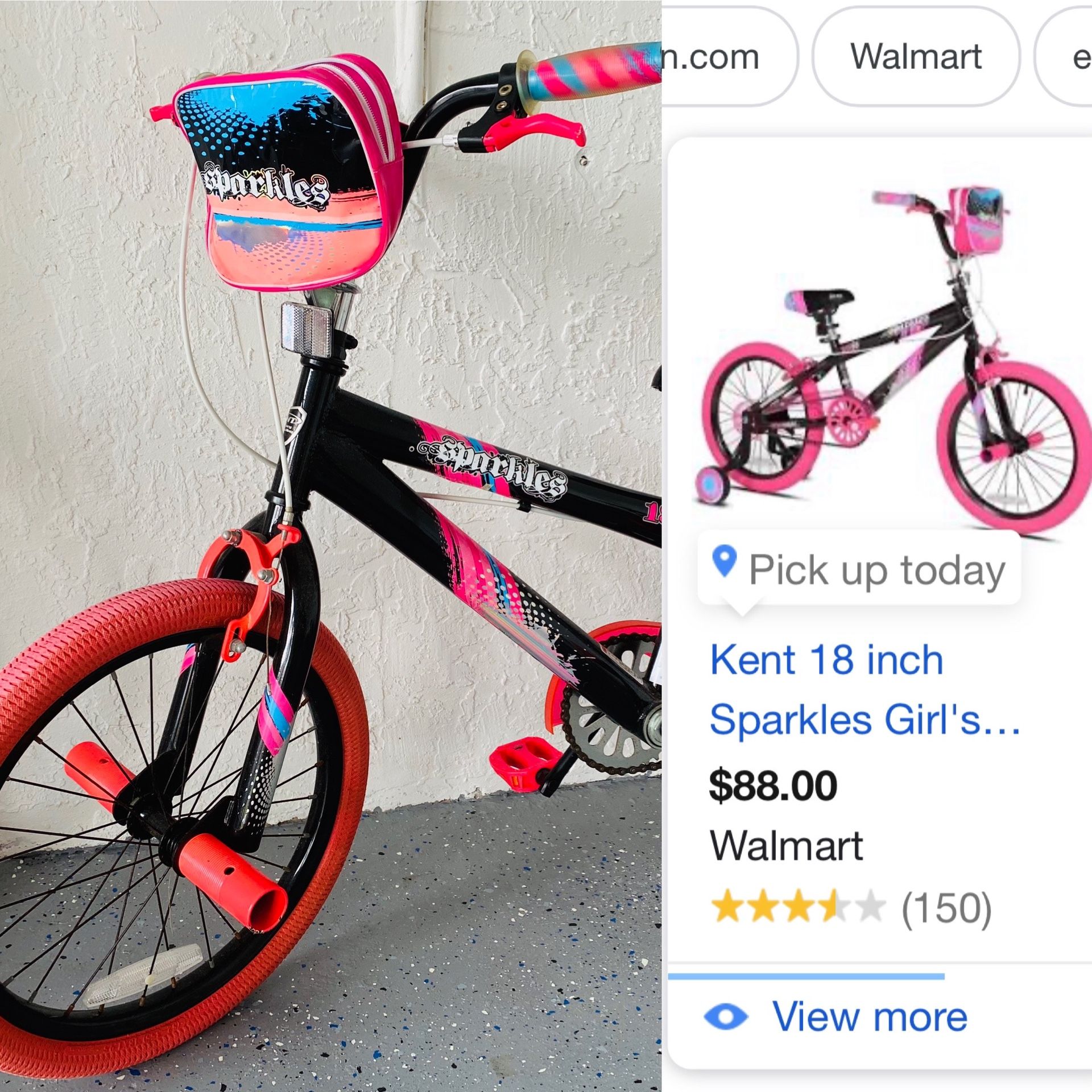 kent sparkles 18 bike