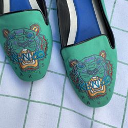 Green Kenzo Flats Size 39