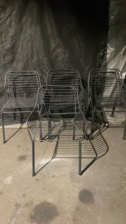 5 metal chairs for sale 120