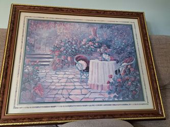 Vintage Large Beautiful Wall Art Thru God's Grace by Bettie Hebert Felder