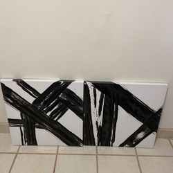 Set of 2 light weight strokes In noir