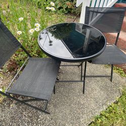 Bistro Set (Folding table & 2 Chairs)