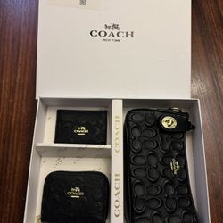 Coach Purse Gift Set Black 