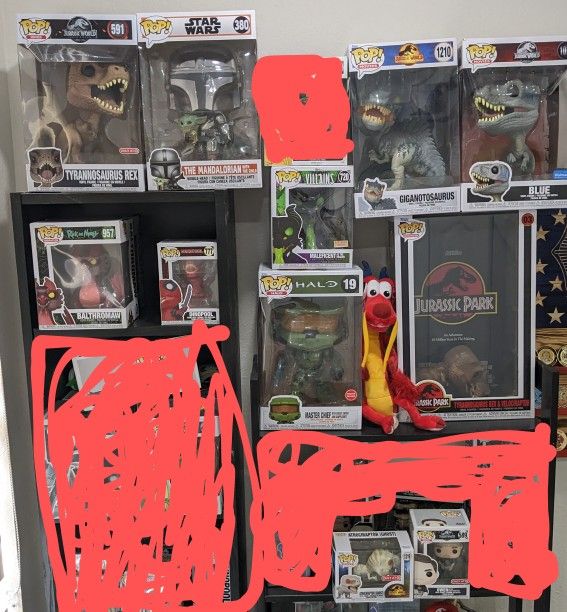 Funko Pop Jurassic Park Star Wars Halo Mandalorian