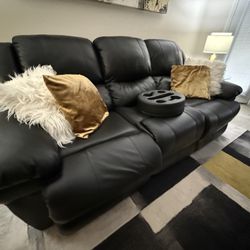 Black Leather Couch