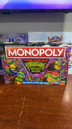 Teenage Mutant Ninja Turtles Monopoly mutant mayhem board game