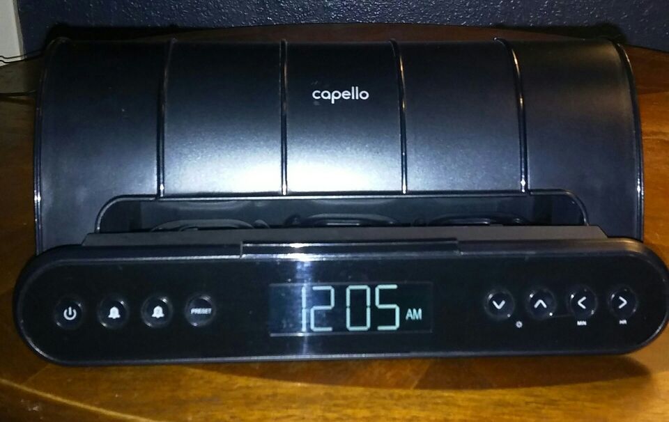 CAPELLO CR220 DUAL ALARM CLOCK & CHARGING STATION