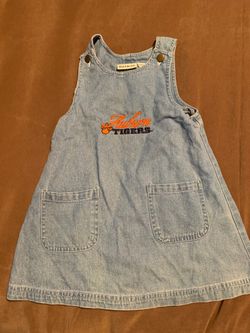 Auburn Alabama Tigers girls Denim dress size 2t