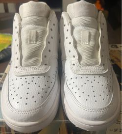 Nike Night Court Vision Low Triple White Sneakers