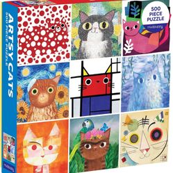 NEW Mudpuppy Artsy Cats 500 Piece Family Jigsaw Puzzle, Cute Puzzle with Cats in Classic Art Formats West Las Vegas See My Listings Summerlin