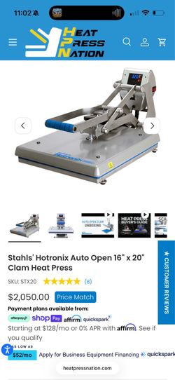 Stahls' Hotronix Auto Open 16" x 20" Clam Heat Press