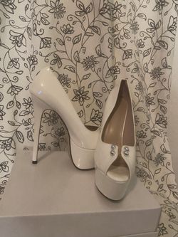 White Stiletto Heels