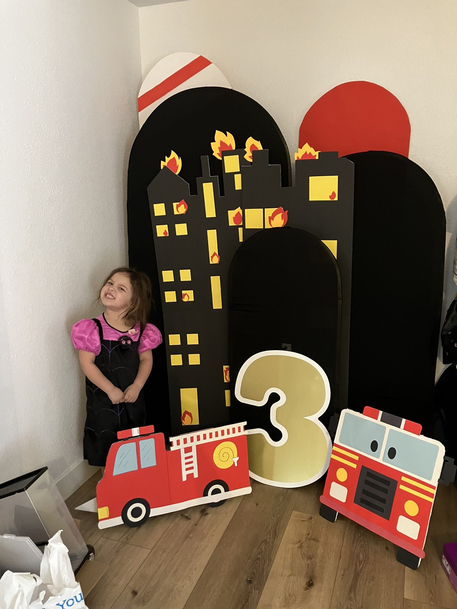 Firefighter Picture Backdrop