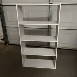 White 4 Tier Shelf/Bookcase