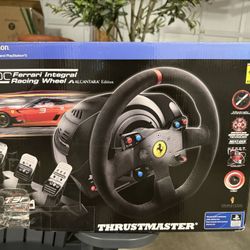 Thrustmaster T300 Ferrari Integral Alcantara Edition Racing Wheel w/Pedals