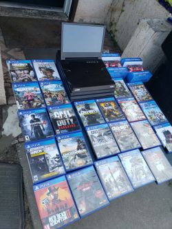 Adult zombies collection all Type of Call of duty & 2020 Playstation 4 PS4 Pro 1000GB & 2 sealed controls with screen Monitor for $777! Or trade up ch