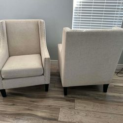 Two Matching Accent Chairs