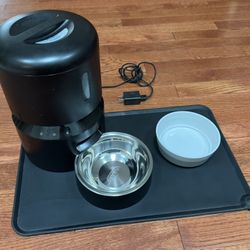Petlibro Granary Smart Feeder Automatic Cat Dog Feeder And Ceramic Water Bowl And Mat 