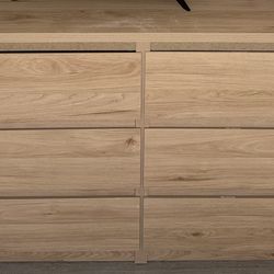 Wooden dresser/white dresser, pink drawers/white tv light up stand