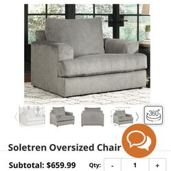 Oversized Chair & Ottoman 