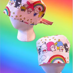 Sanrio Characters Hello Kitty Keroppi Badtz Maru Pochacco Little Twin Stars Chococat Pompompurin  Scrub Cap