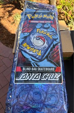 Santa Cruz x Pokemon Blind Bag SkateBoard In Package